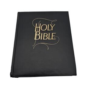 Vintage 1962 Family Bible from Southwestern Company Black 3196 & Bookmarks